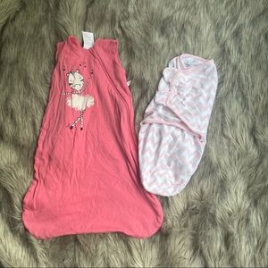Two baby sleep sacks
